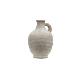 Indoor Ceramic Handled Jug, 7" Brown