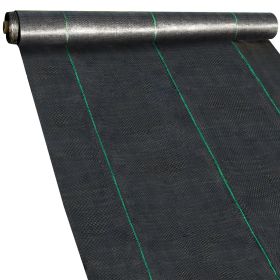 VEVOR 2*3FTx300FT Premium Weed Barrier Fabric Heavy Duty 3.2OZ; Woven Weed Control Fabric; High Permeability Good for Flower Bed; Geotextile Fabr