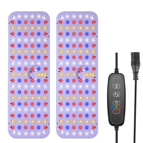 2Pcs Ultra-Thin LED Grow Lights for Indoor Plants with 126Pcs LEDs Full Spectrum Under Cabinet Plant Growing Light Panel 3/9/12H Timer 9 Dimmable
