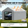 VEVOR Carport Replacement Canopy Cover Top + Side Wall 10 x 20 ft, Garage Tent Shelter Tarp Heavy-Duty Waterproof & UV Protected