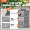 VEVOR Carport Replacement Canopy Cover 10 x 20 ft, Garage Top Tent Shelter Tarp Heavy-Duty Waterproof & UV Protected