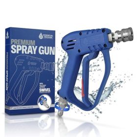 Pressure Washer Gun with With Quick Connect & M22 Adaptors (Style: Stainless Swivel Gun)