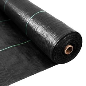 Weed Barrier Fabric 3.5oz Heavy Duty - 4ft x 300ft Landscape Fabric | Easy Install & Rugged Plastic Ground Cover Weed Barrier with UV Protection (size: 3*300FT)